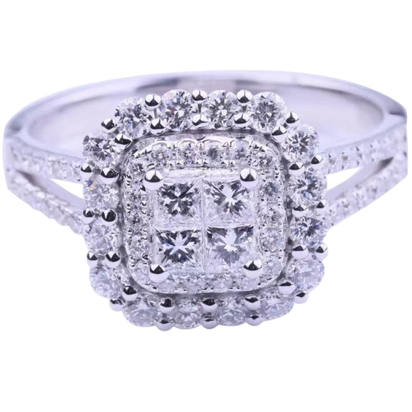 Mini Stone Zircon Diamond Ring - Picture 1 of 8